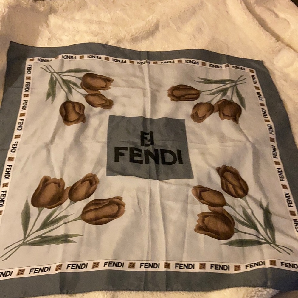 Vintage Fend Silk Scarf